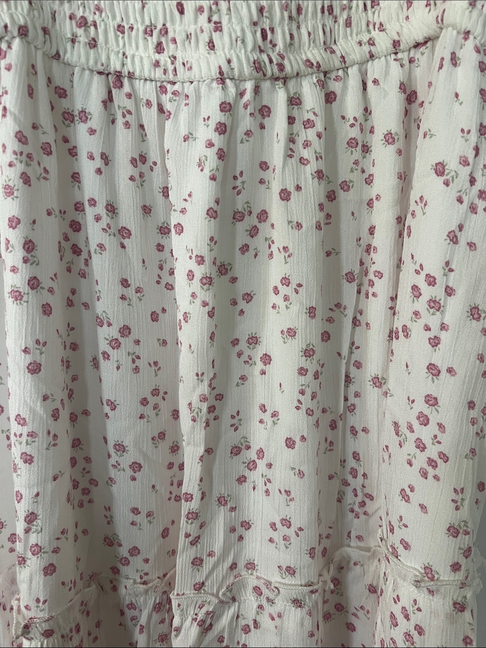 Aeropostale Light Pink Floral Smocked Maxi Dress - Picture 4 of 4